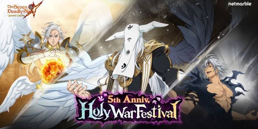 เหตุการณ์สงครามศักดิ์สิทธิ์ครบรอบ 5 ปีเปิดตัวใน Seven Deadly Sins: Grand Cross
