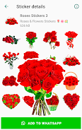 Roses Stickers for WhatsApp ဖန်သားပြင်ဓာတ်ပုံ 2