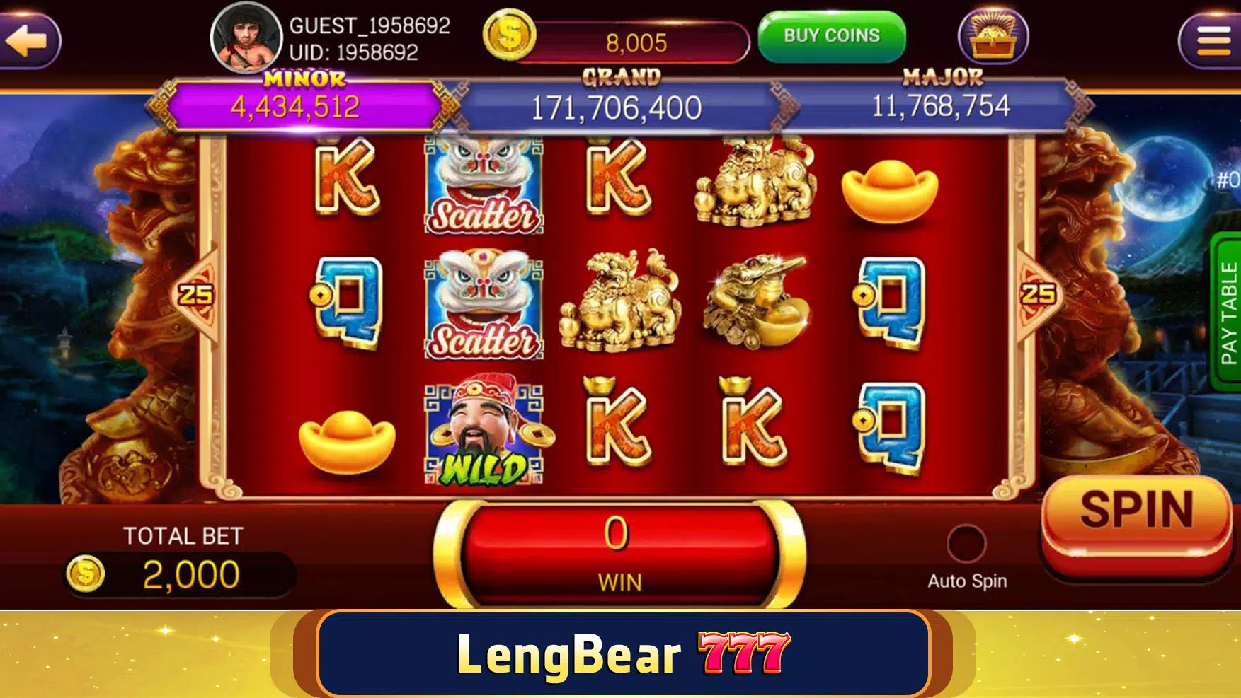 LengBear 777 - Khmer Games Скриншот 1