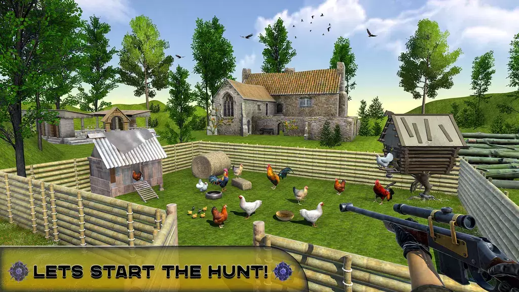 Chicken Hunting Challenge Game ภาพหน้าจอ 0