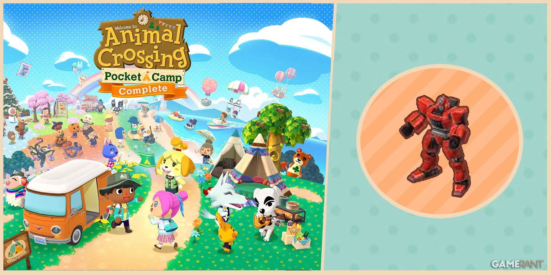 Robotheld sluit zich aan bij Animal Crossing: Pocket Camp