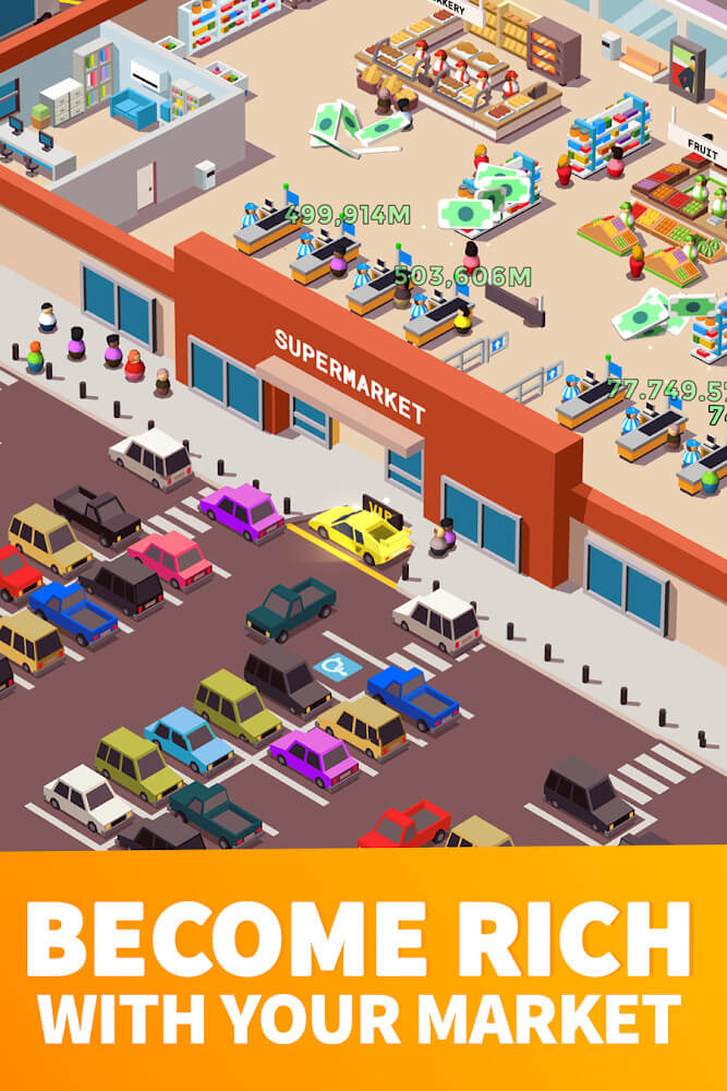 Idle Supermarket Tycoon Mod ภาพหน้าจอ 1