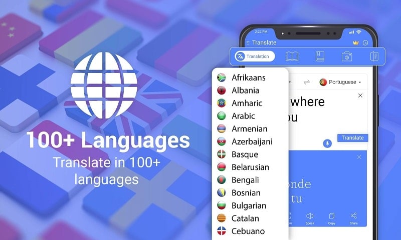 All Language Translate App Скриншот 3