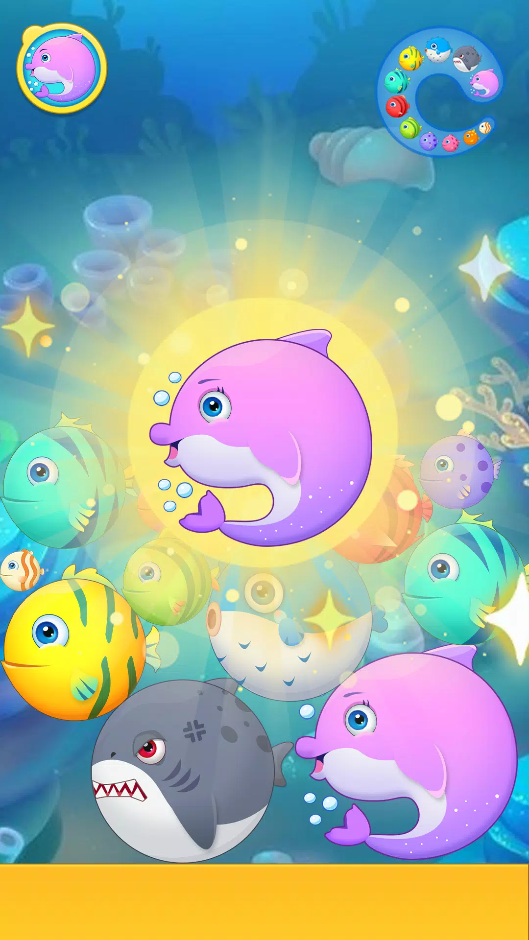 Sea Animals - Merge Game ภาพหน้าจอ 2