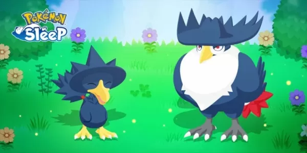 Murkrow, Honchkrow treten Sie Pokemon Sleep Update an