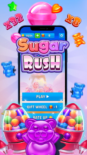 Sugar Rush Slot Machine स्क्रीनशॉट 1