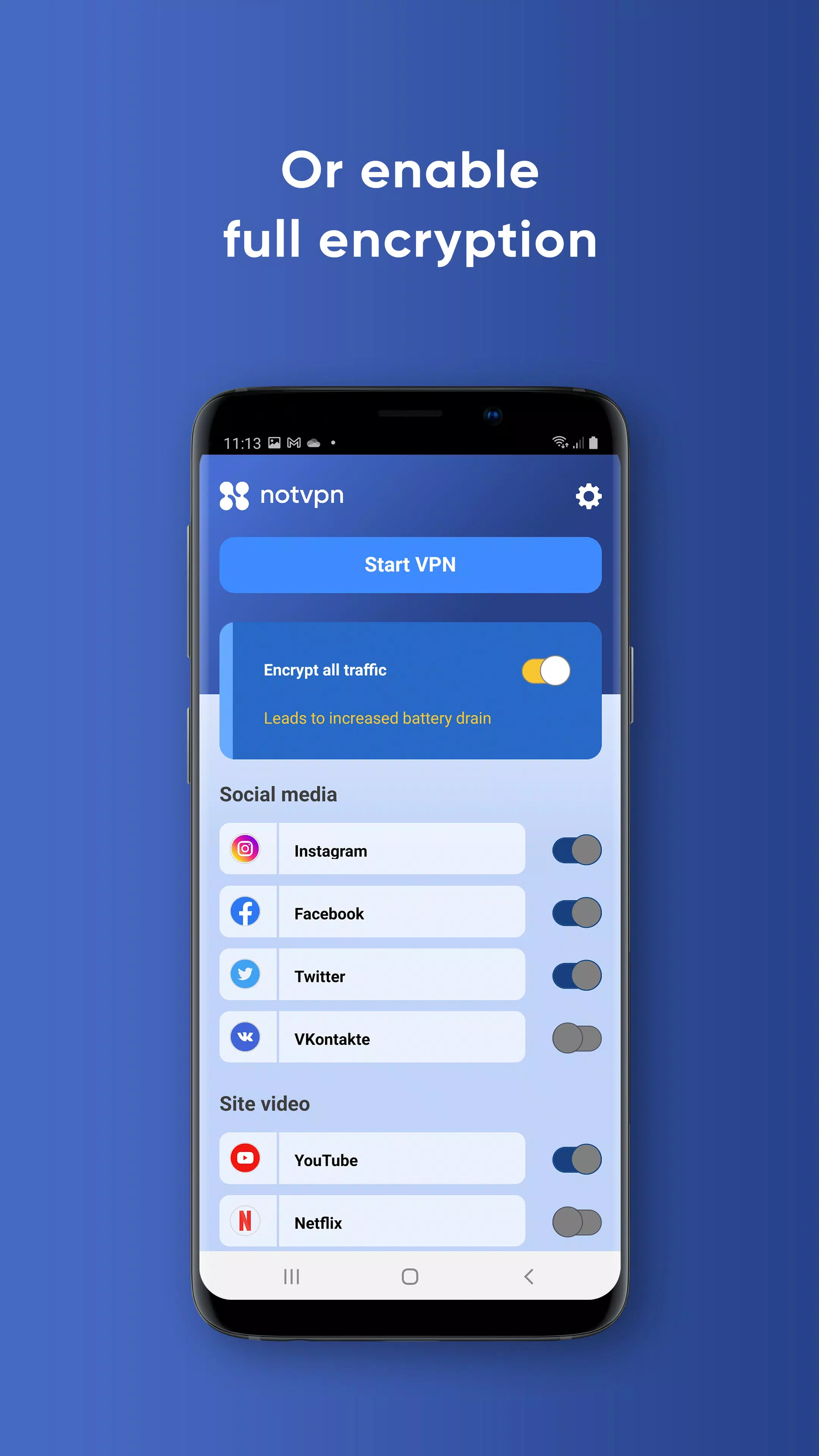 NotVPN Capture d'écran 1