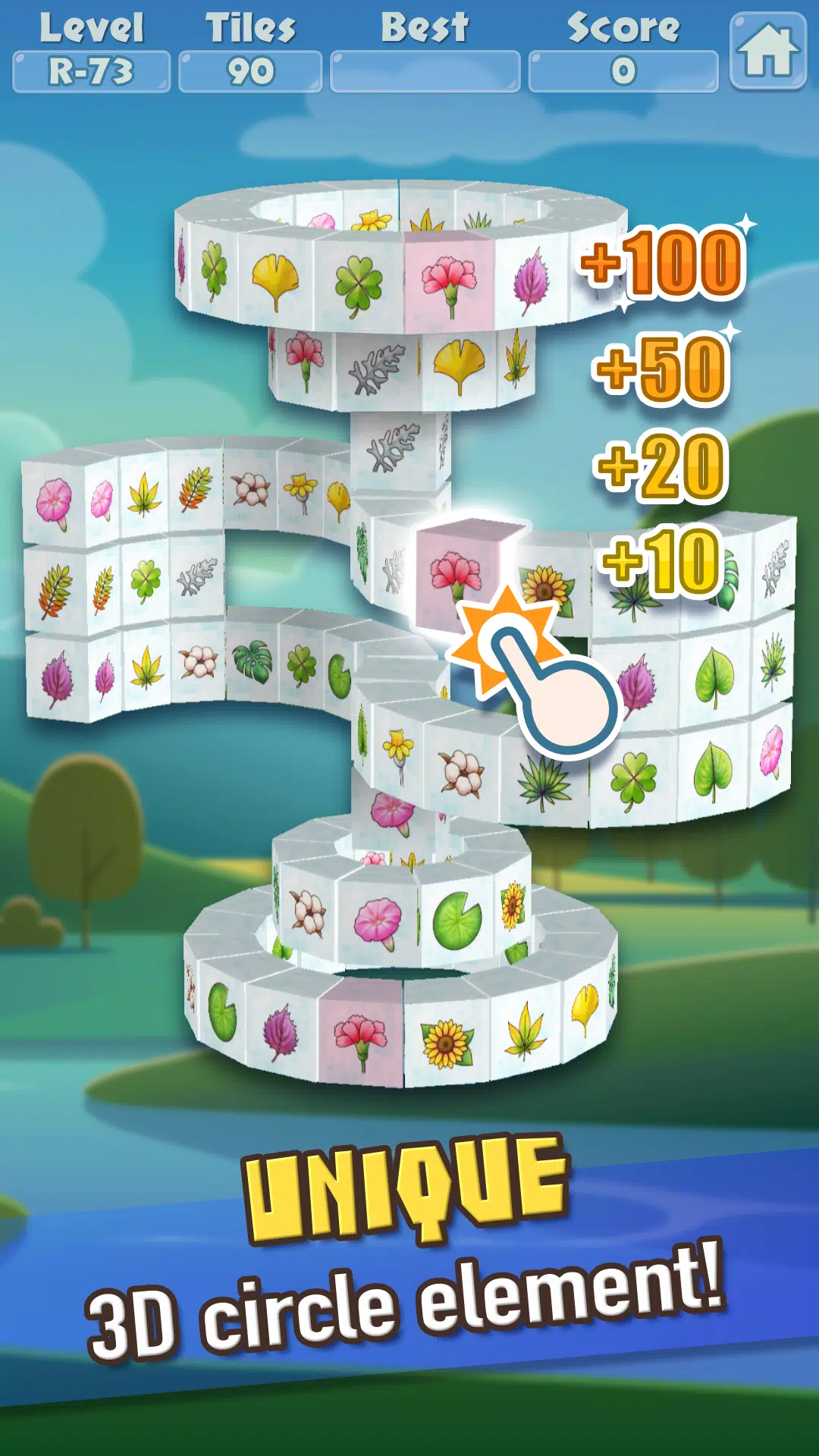 3D Mahjong Triple Tile Match স্ক্রিনশট 1