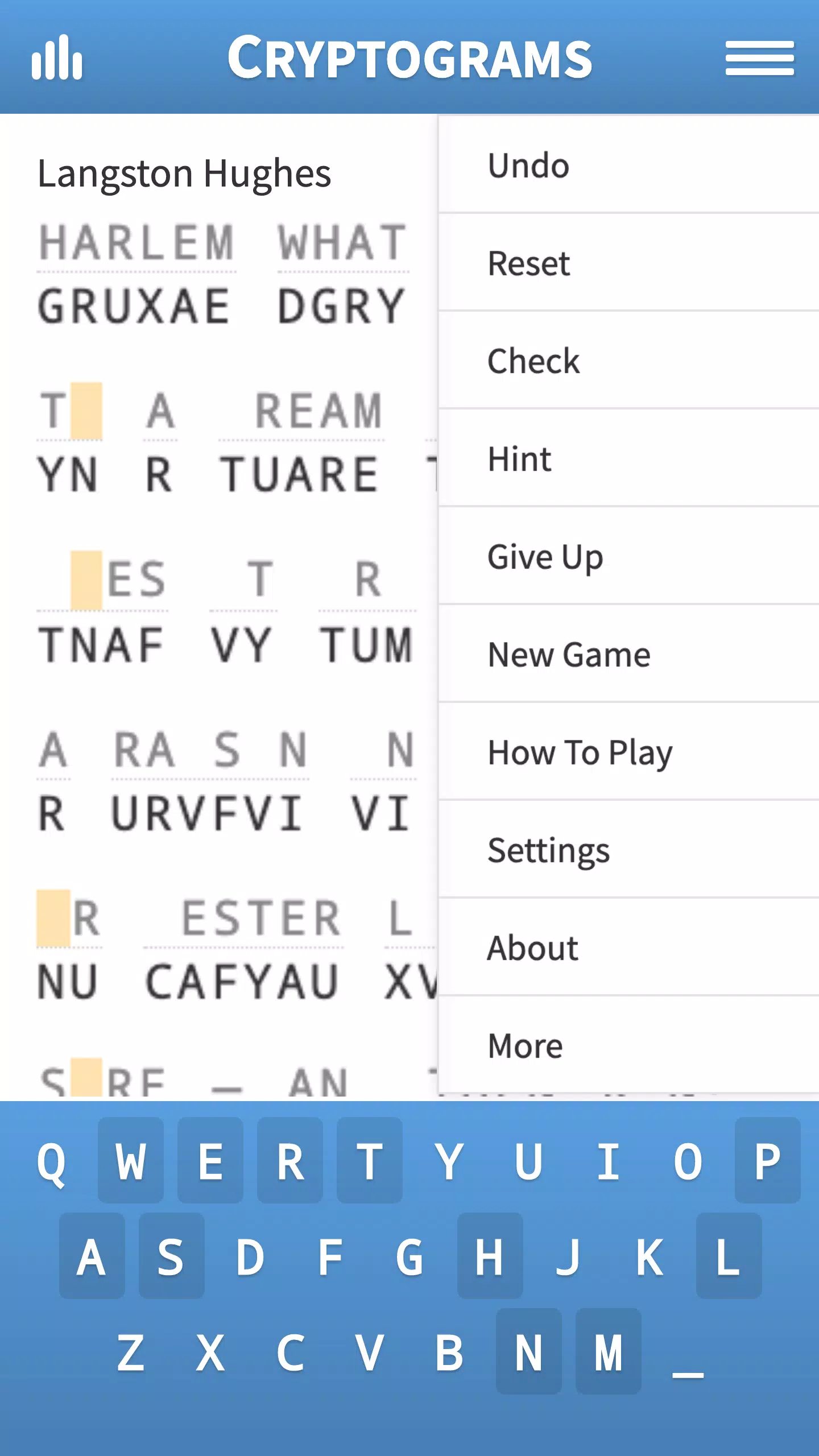 Cryptogram · Puzzle Quotes स्क्रीनशॉट 1