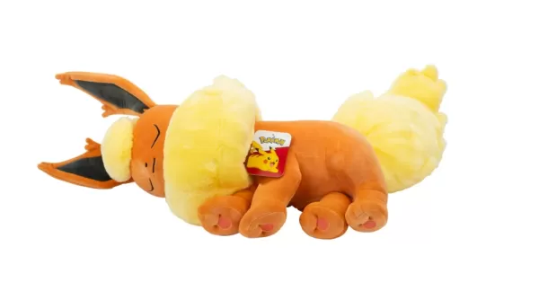 사랑스러운 Pokémon Flareon Sleeping Plush는 Walmart로 $ 30