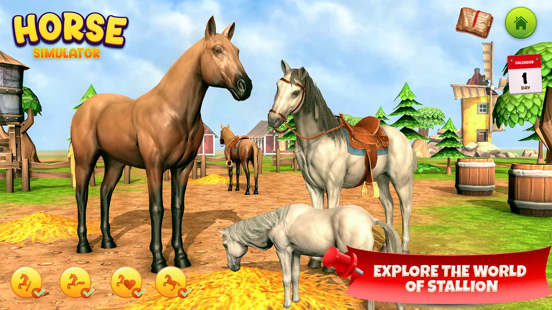 Horse Simulator Family Game 3D 스크린샷 3