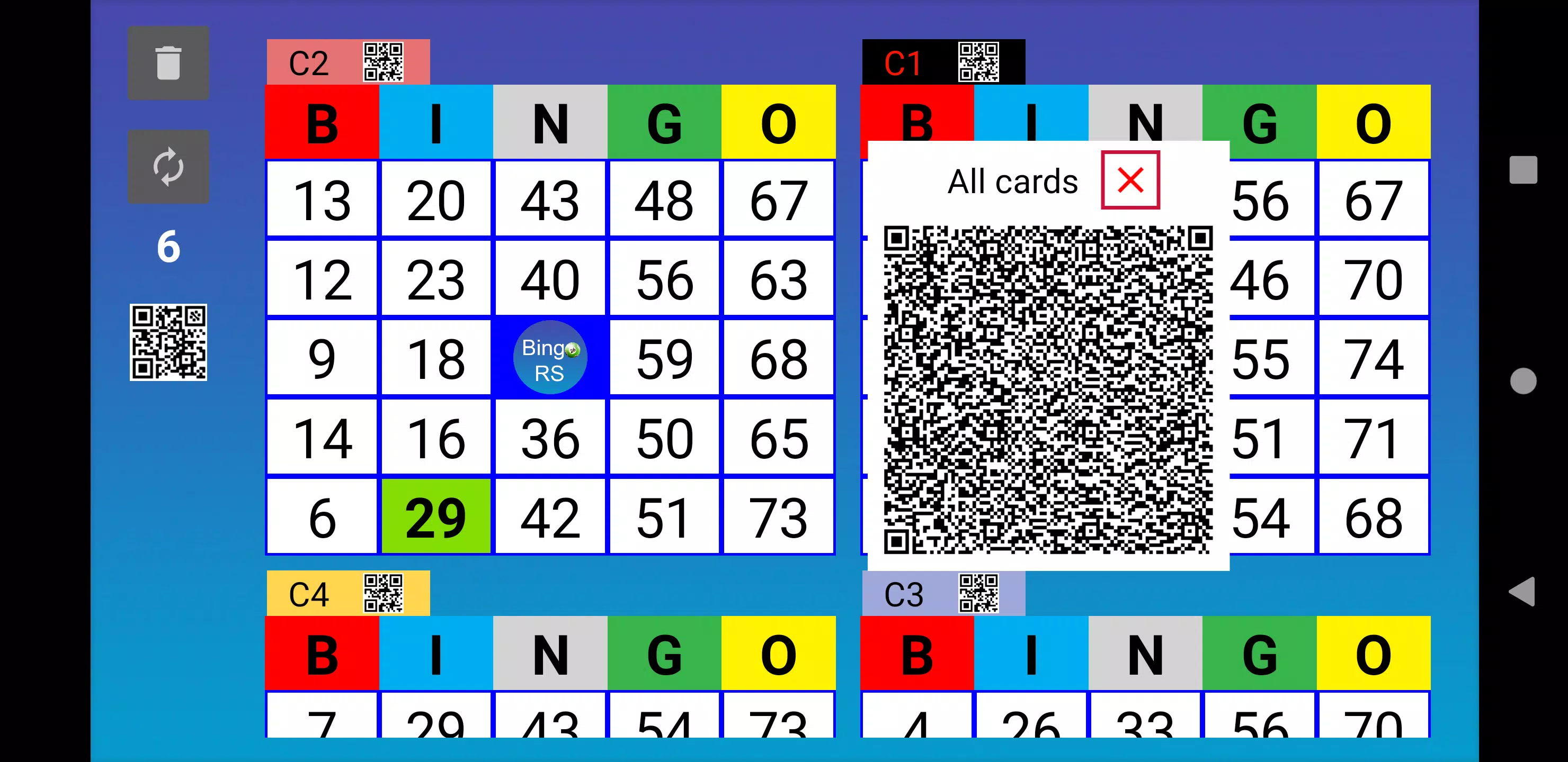 Bingo RS Cards Captura de tela 2