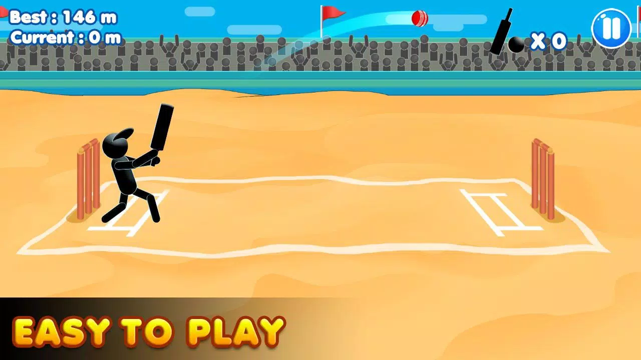 Schermata Stickman Cricket:Cricket Games 2