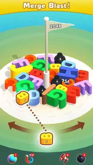 Merge Blocks 3D - 2048 Puzzle Screenshot 1