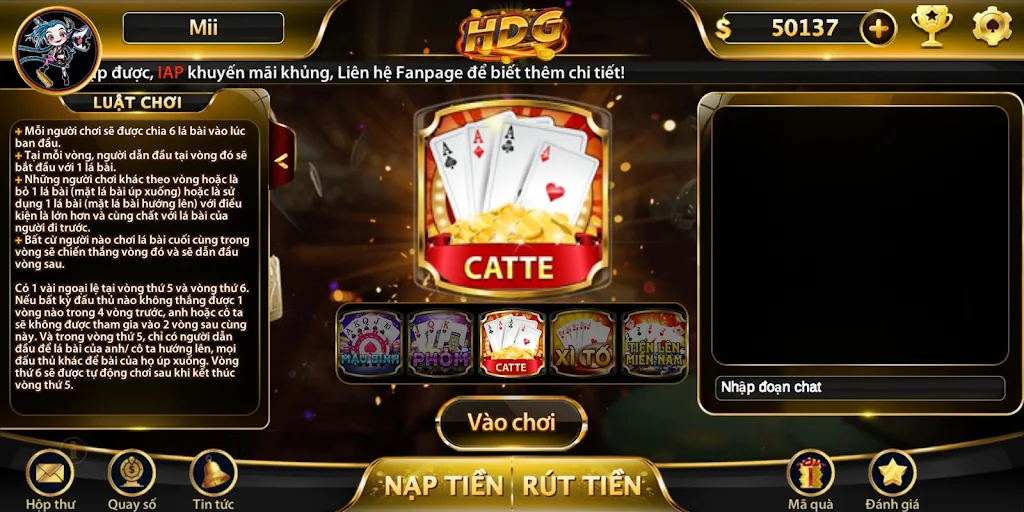 Game bài nhận quà khủng - HDG 스크린샷 0