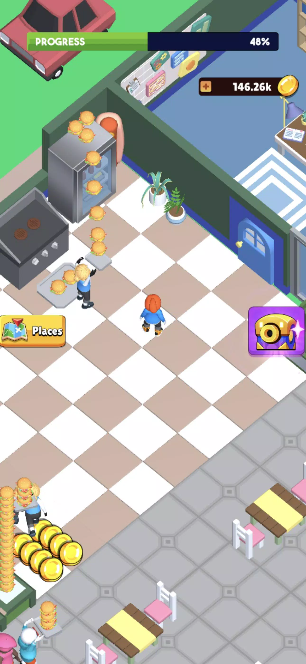 Fast Food Idle Tycoon Ekran Görüntüsü 1