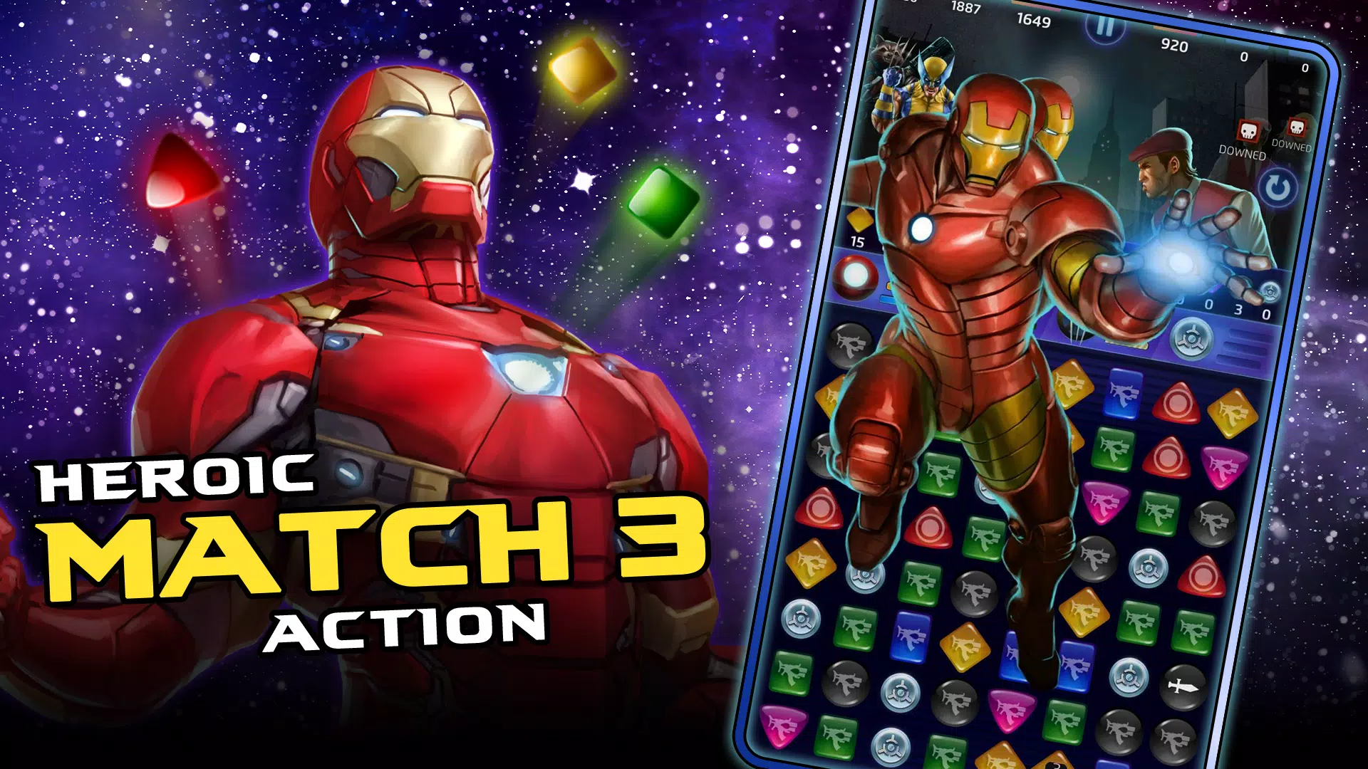 MARVEL Puzzle Quest: Hero RPG Скриншот 1