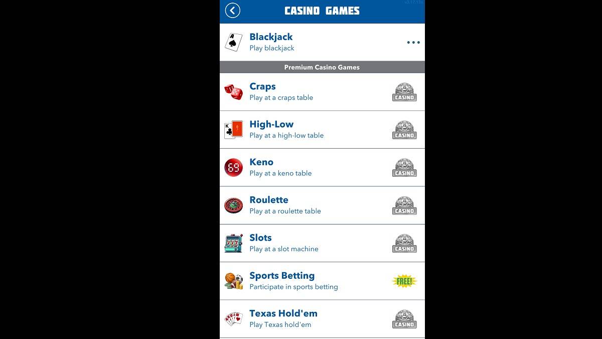 Bitlife casino -opties