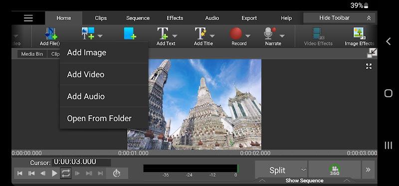 VideoPad Video Editor 스크린샷 2