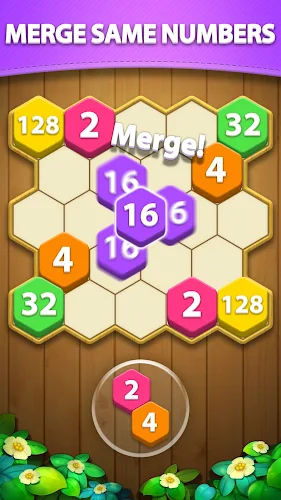 Hexa Block Puzzle - Merge! Schermafbeelding 2