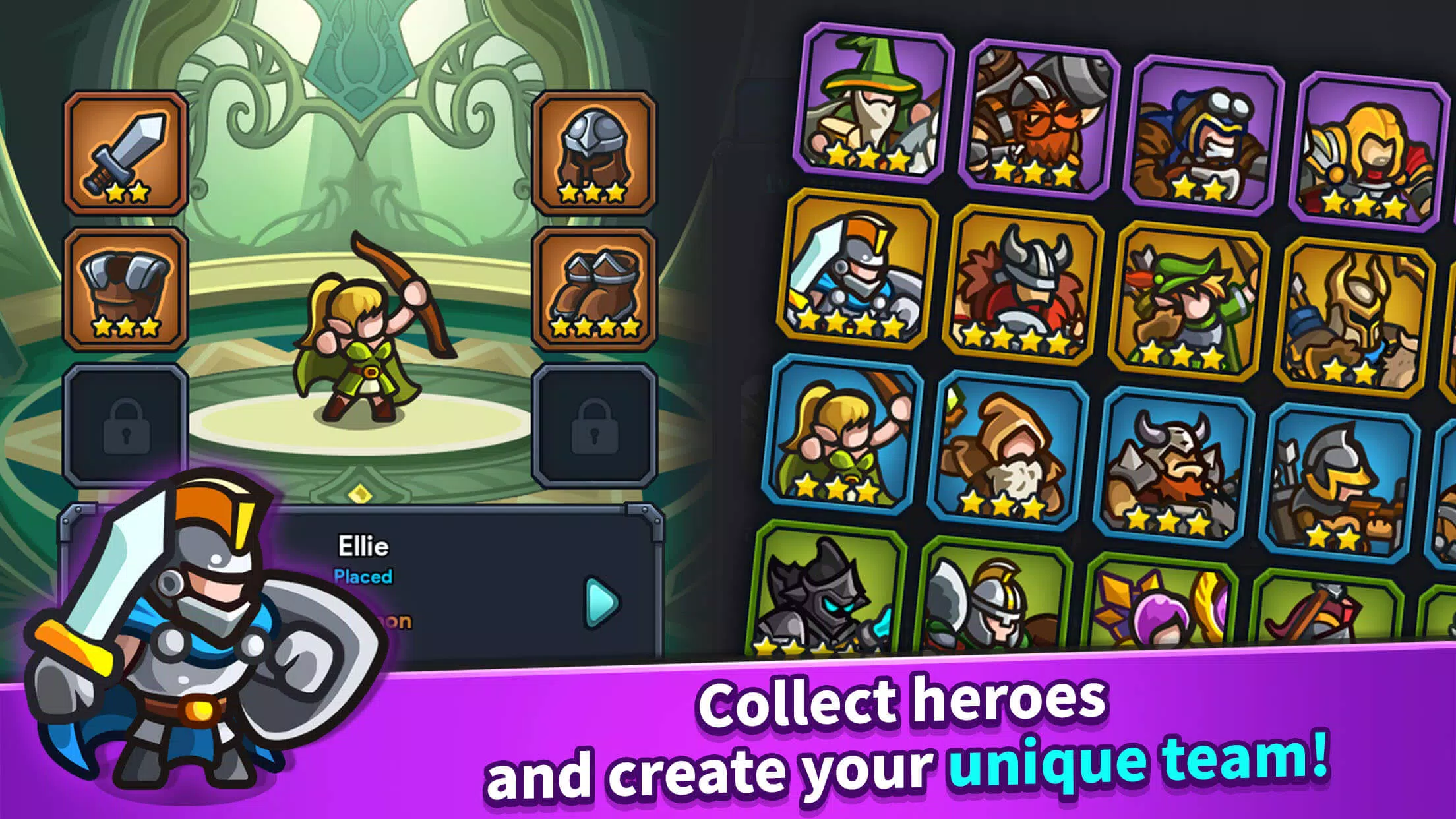 キングダムディフェンス : 放置系RPGゲーム TD スクリーンショット 1