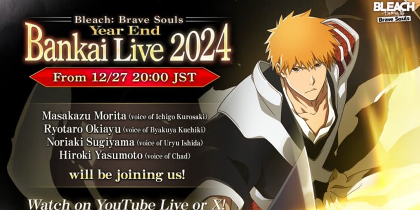 Bleach: Brave Souls marca o ano End com transmissão e aparição em Anime VA