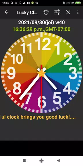 Rainbow Clock Zrzut ekranu 0