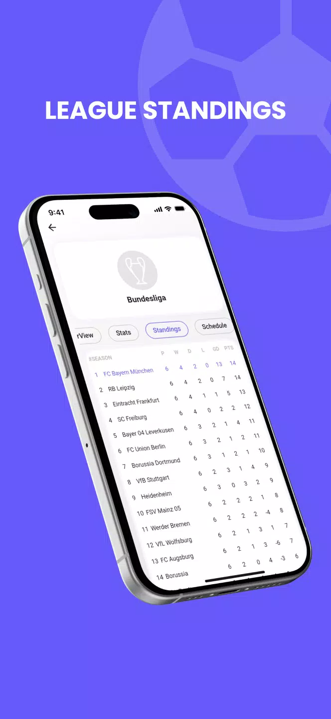 Yora Footy Score应用截图第3张
