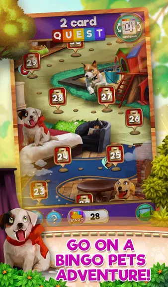 Bingo Pets Party: Dog Days स्क्रीनशॉट 1