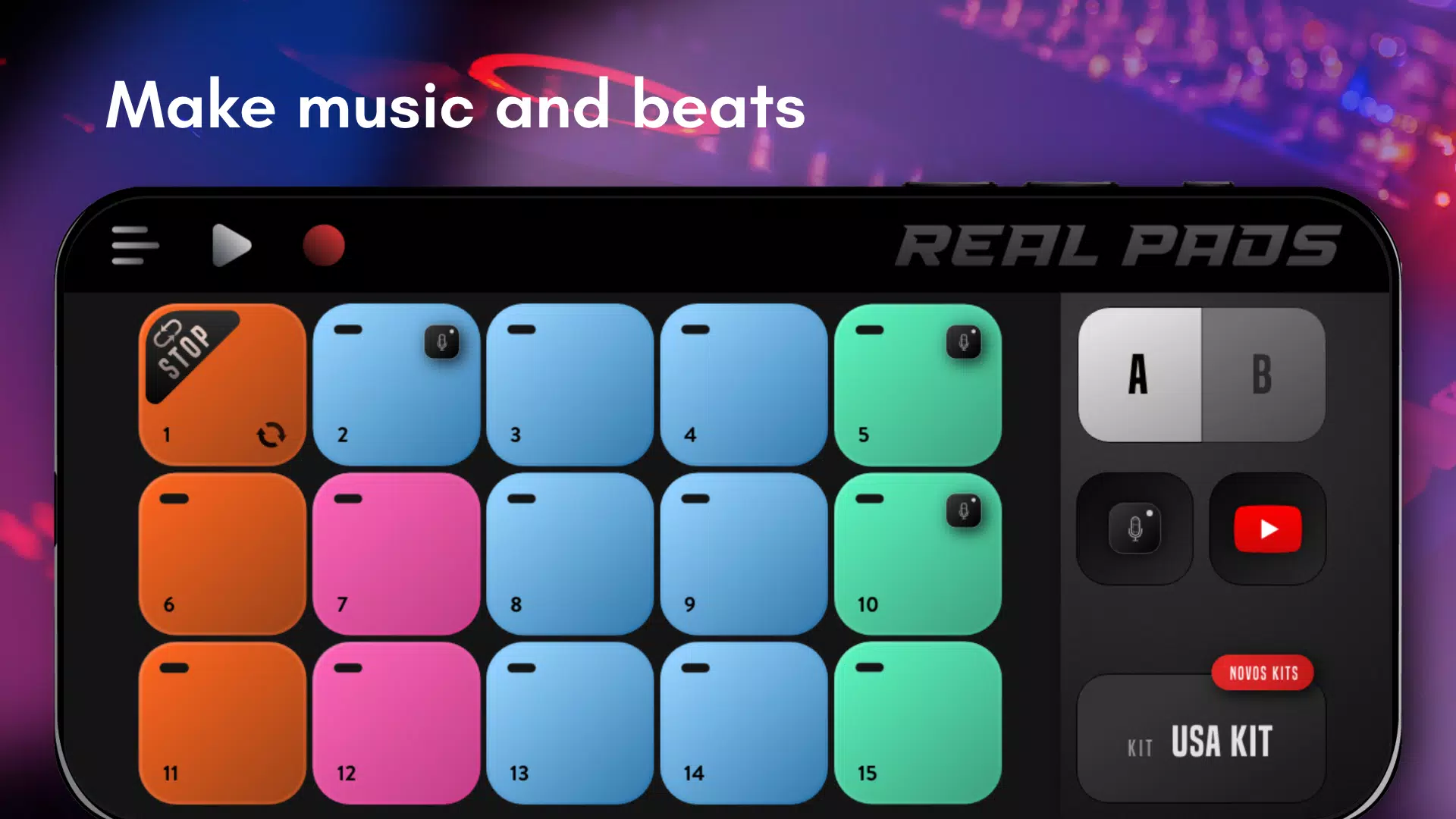 Real Pads: DJ electro drums Captura de pantalla 0