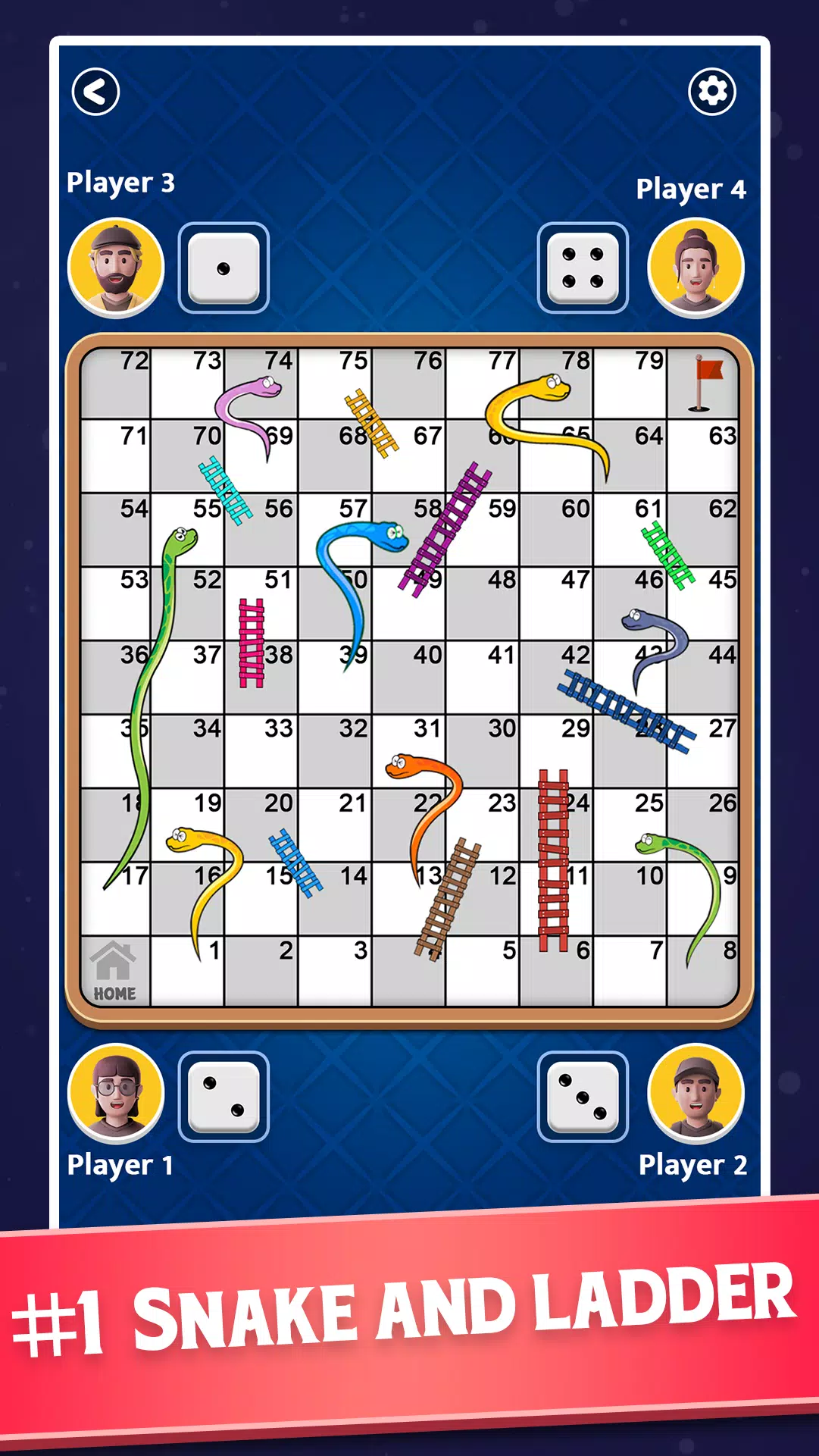 Snakes and Ladders - Ludo Game ภาพหน้าจอ 1