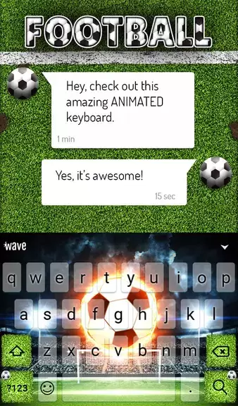 Football Keyboard & Wallpaper Screenshot 2