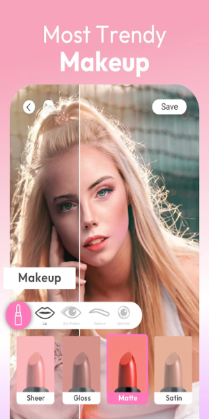 YouCam Makeup: Face Maquillage Capture d'écran 0