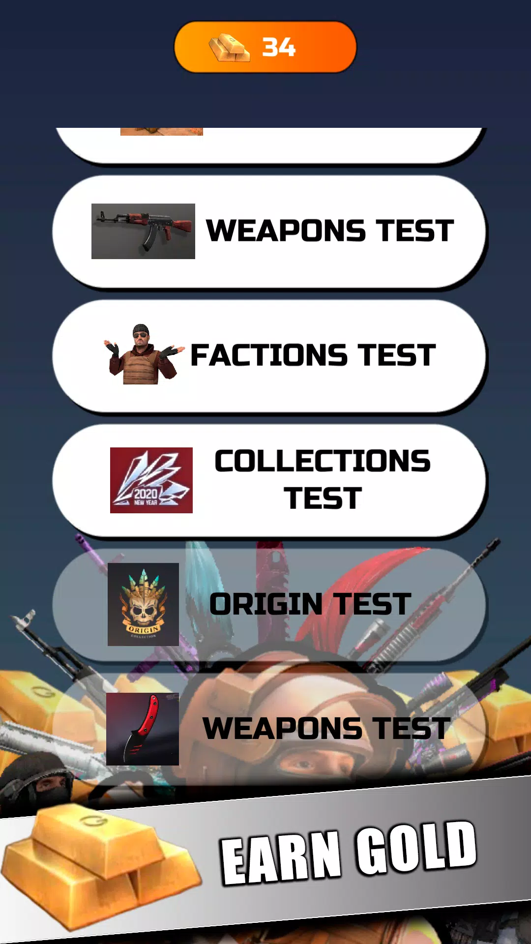 STANDOFF 2 - Mega Quiz Tangkapan skrin 2