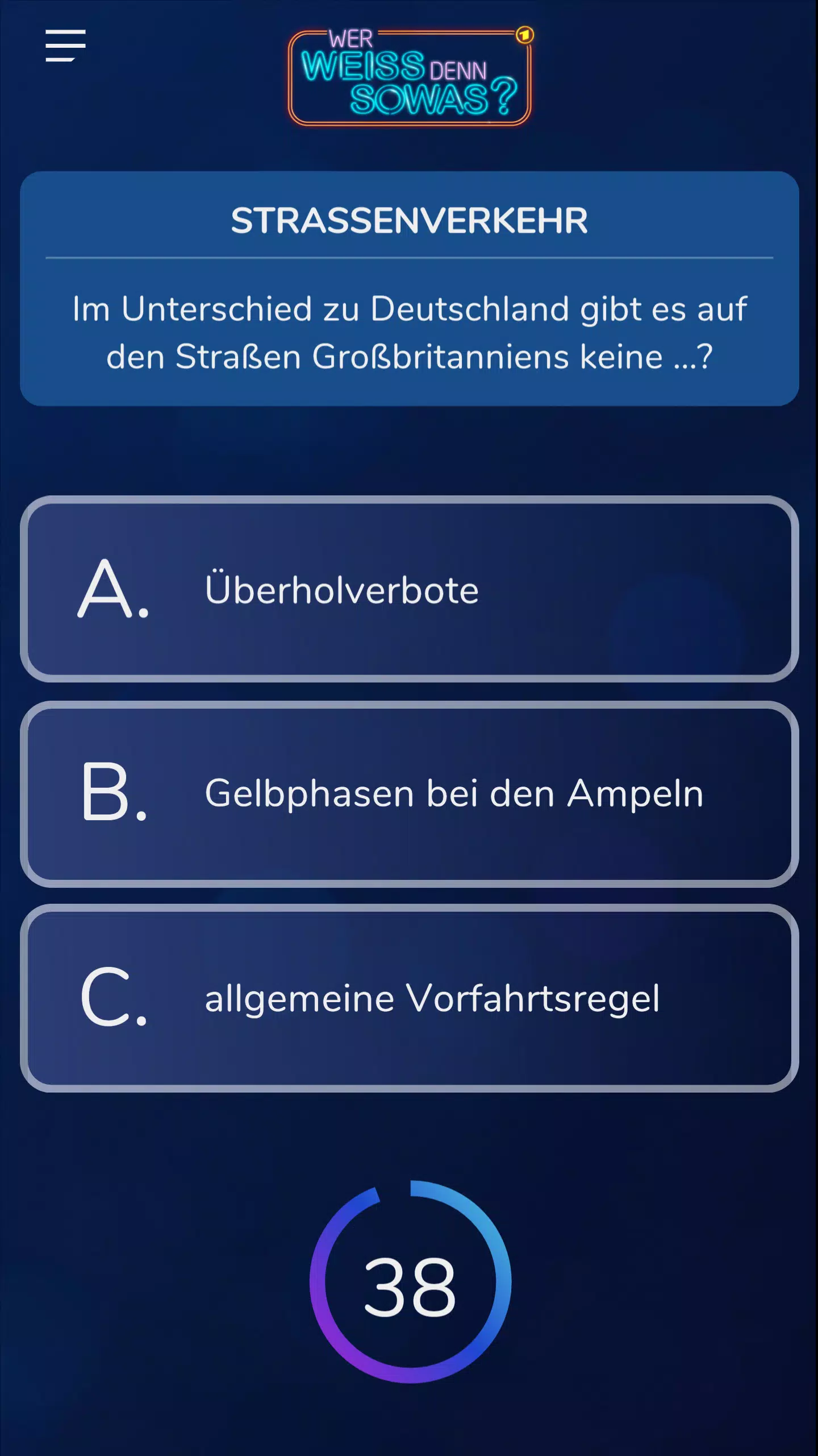 Schermata ARD Quiz 2