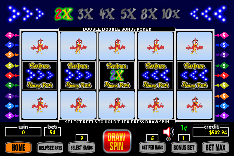 Super Times Pay Spin Poker - FREE Ảnh chụp màn hình 1
